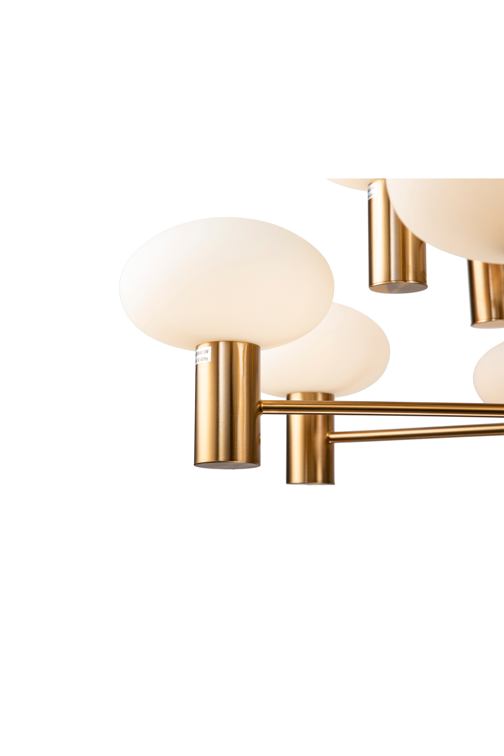 Cream Ovoid Glass Chandelier | Liang & Eimil Odeon | OROA.com