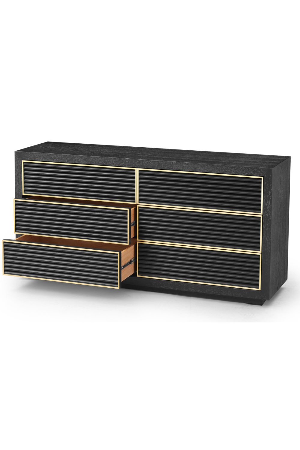 Black 6-Drawer Wood Dresser | Liang & Eimil Amara | Oroa.com