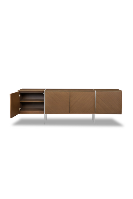 Brown Wooden Contemporary Sideboard | Liang & Eimil Nautilus | OROA.com