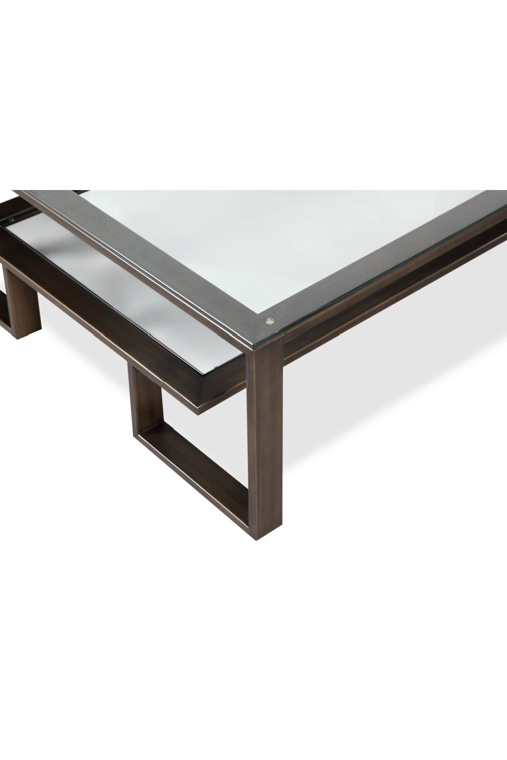 Bronze Framed Glass Coffee Table | Liang & Eimil Mayfair | Oroa.com