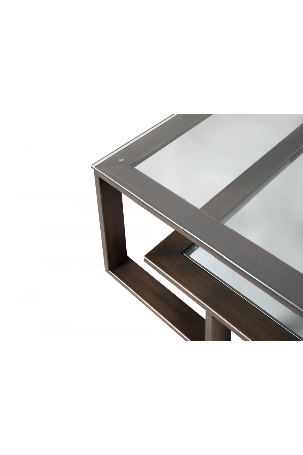 Bronze Framed Glass Coffee Table | Liang & Eimil Mayfair | Oroa.com