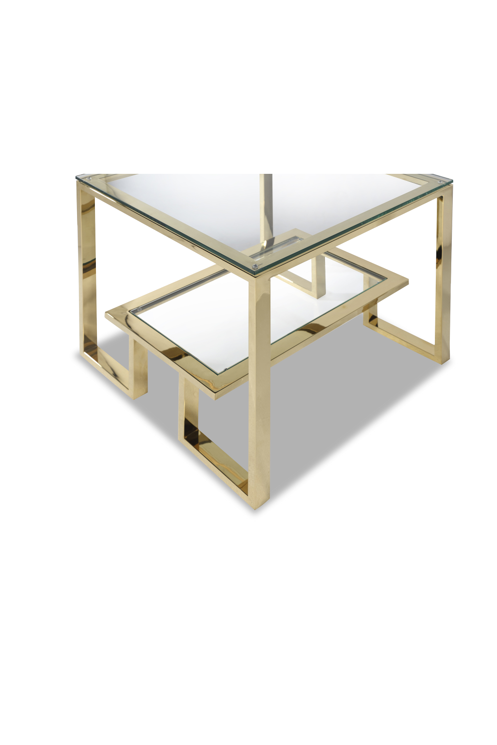 Glass Gold Frame Side Table | Liang & Eimil Mayfair | OROA