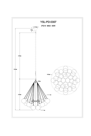 White Glass Orbs Pendant Lamp | Liang & Eimil Cloud | Oroa.com