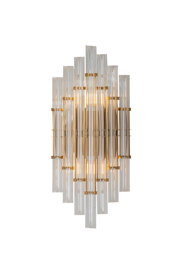 Faceted Glass Rods Wall Lamp | Liang & Eimil Drop | OROA.com