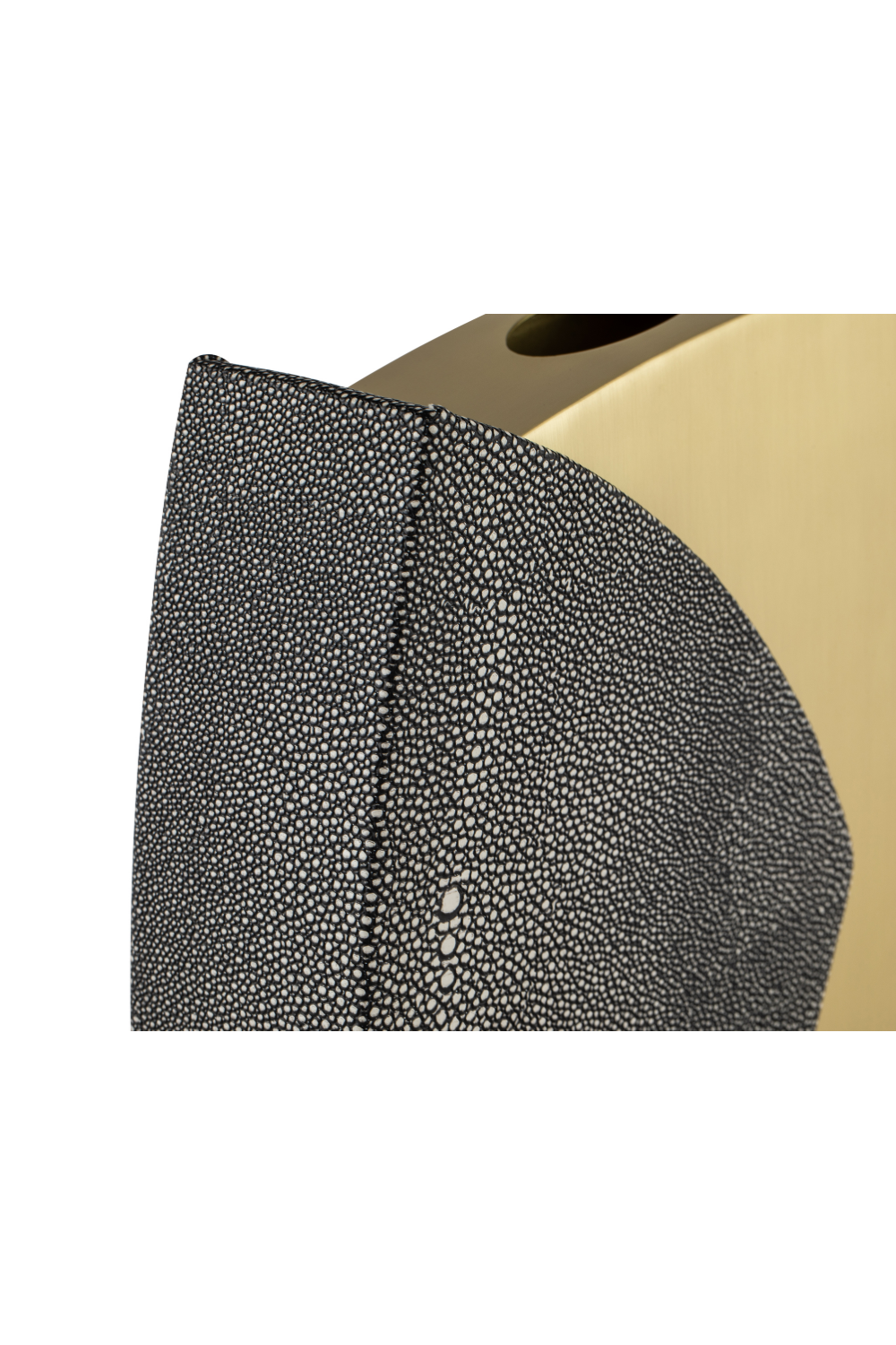 Shagreen Leather and Metal Vase | Liang & Eimil Raymond | Oroa.com