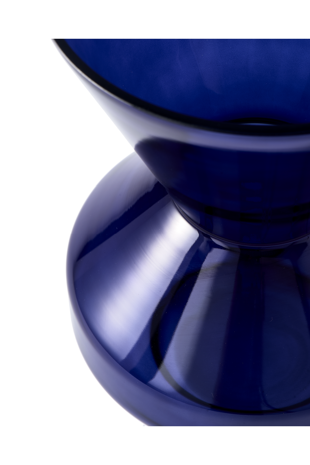 Blue Glass Conical Vase | Pols Potten Thick Neck | Oroa.com