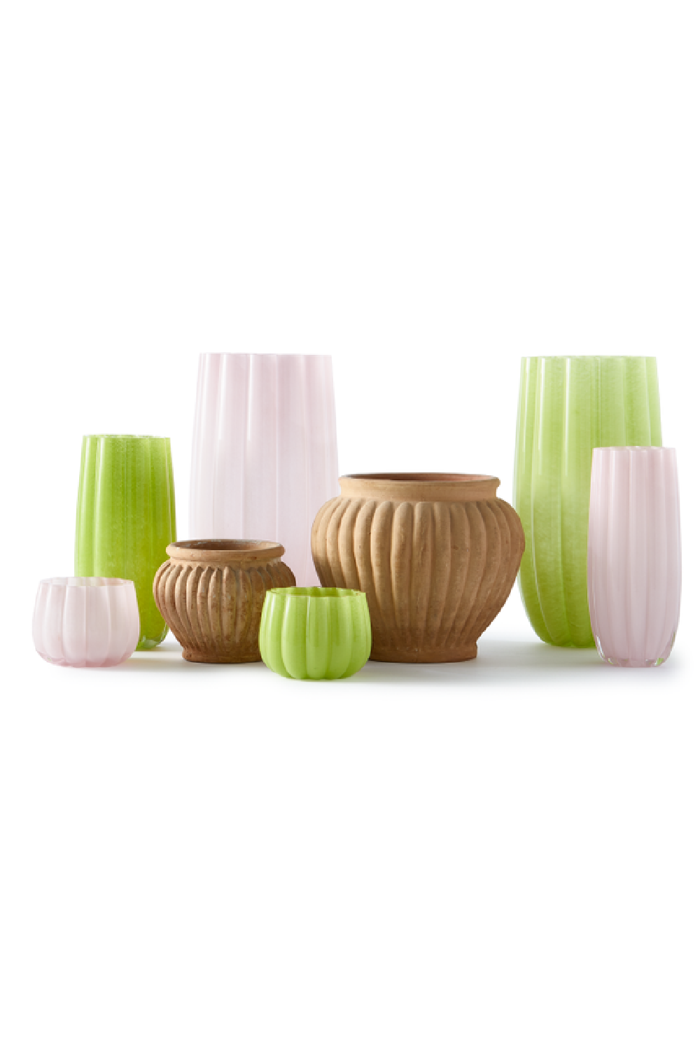 Olive Green Glass Vase M | Pols Potten Melon | Oroa.com