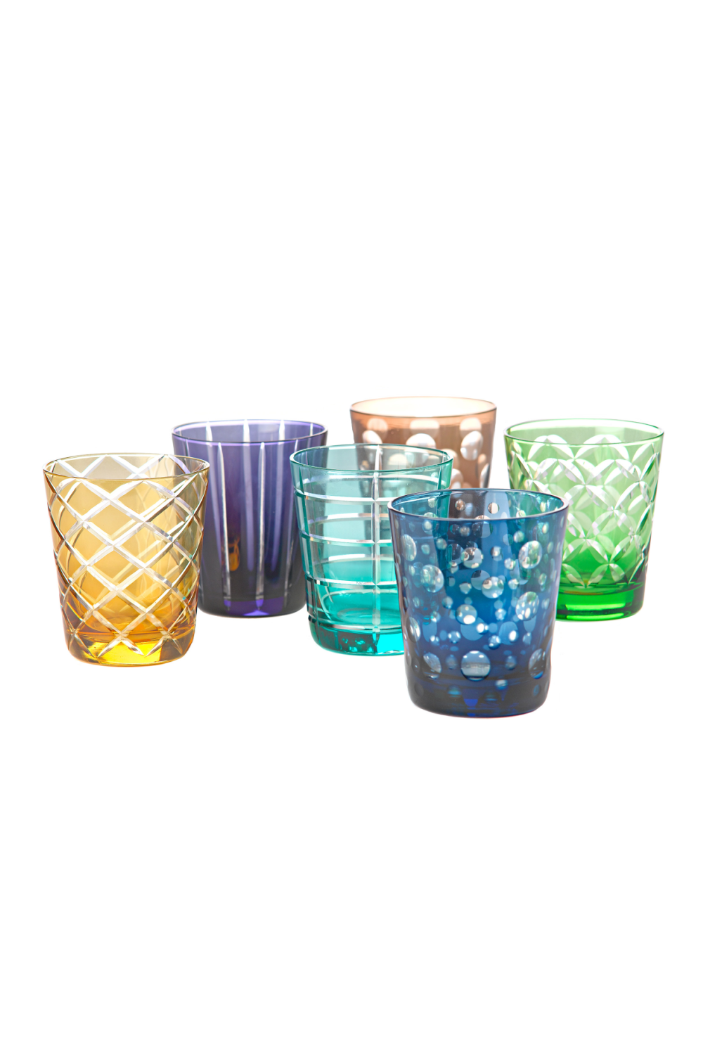 Multi-Colored Glass Tumbler | Pols Potten Cuttings | Oroa.com