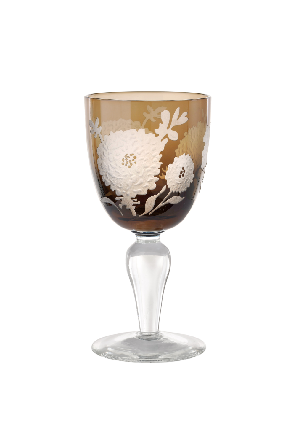 Sandblasted Multi-Colored Wine Glass | Pols Potten Peony | Oroa.com