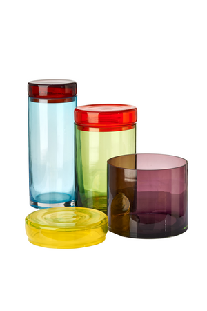 Multi-Colored Glass Caps and Jars | Pols Potten | Oroa.com
