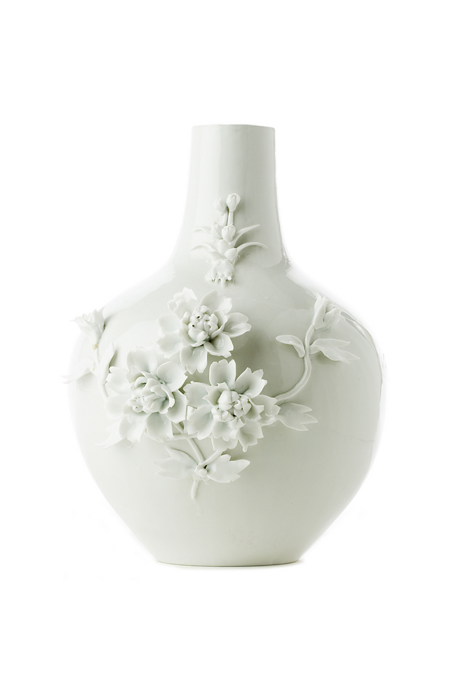 White Porcelain Vase | Pols Potten 3D Rose | Oroa.com