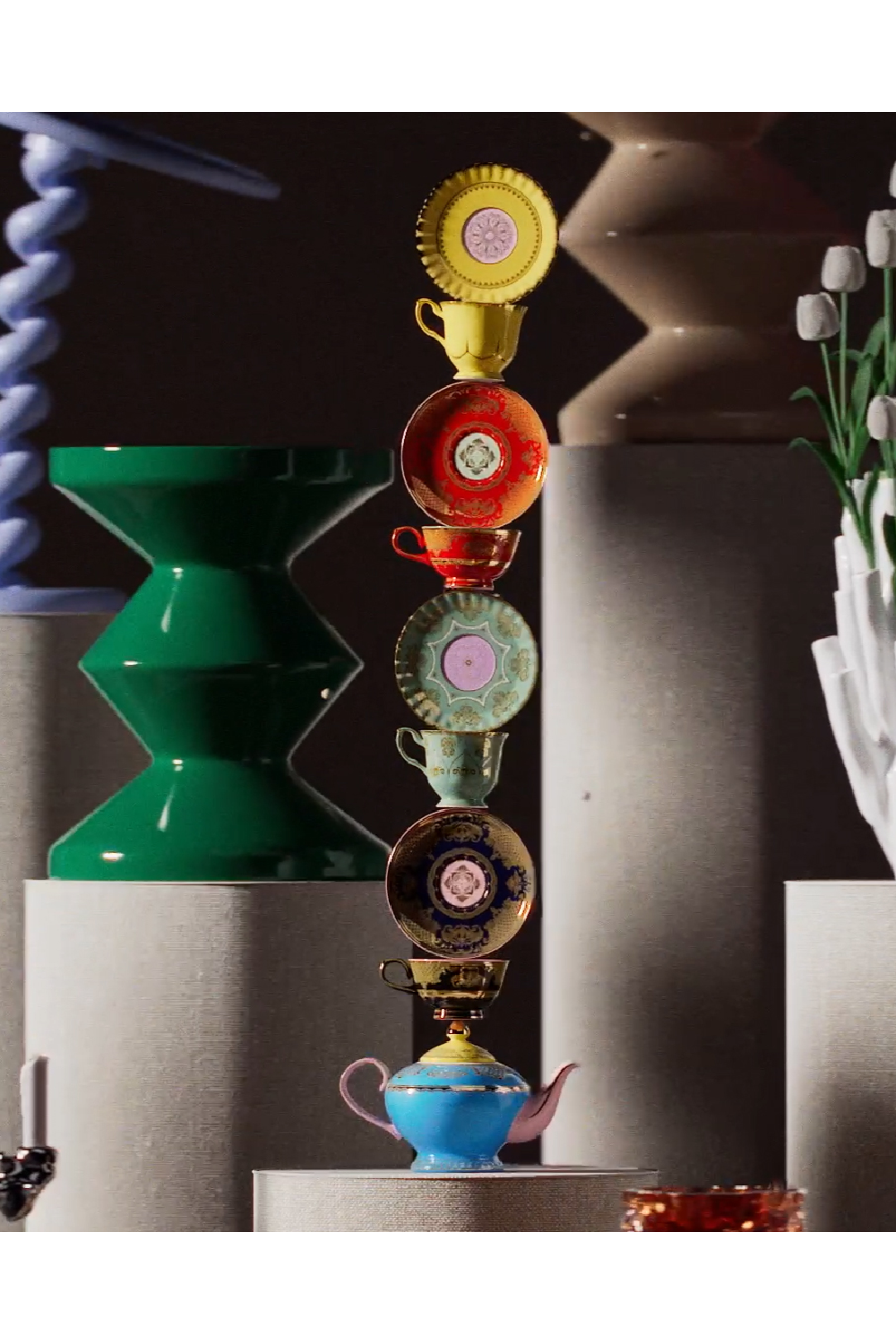 Glazed Porcelain Bowl | Pols Potten Grandpa | Oroa.com