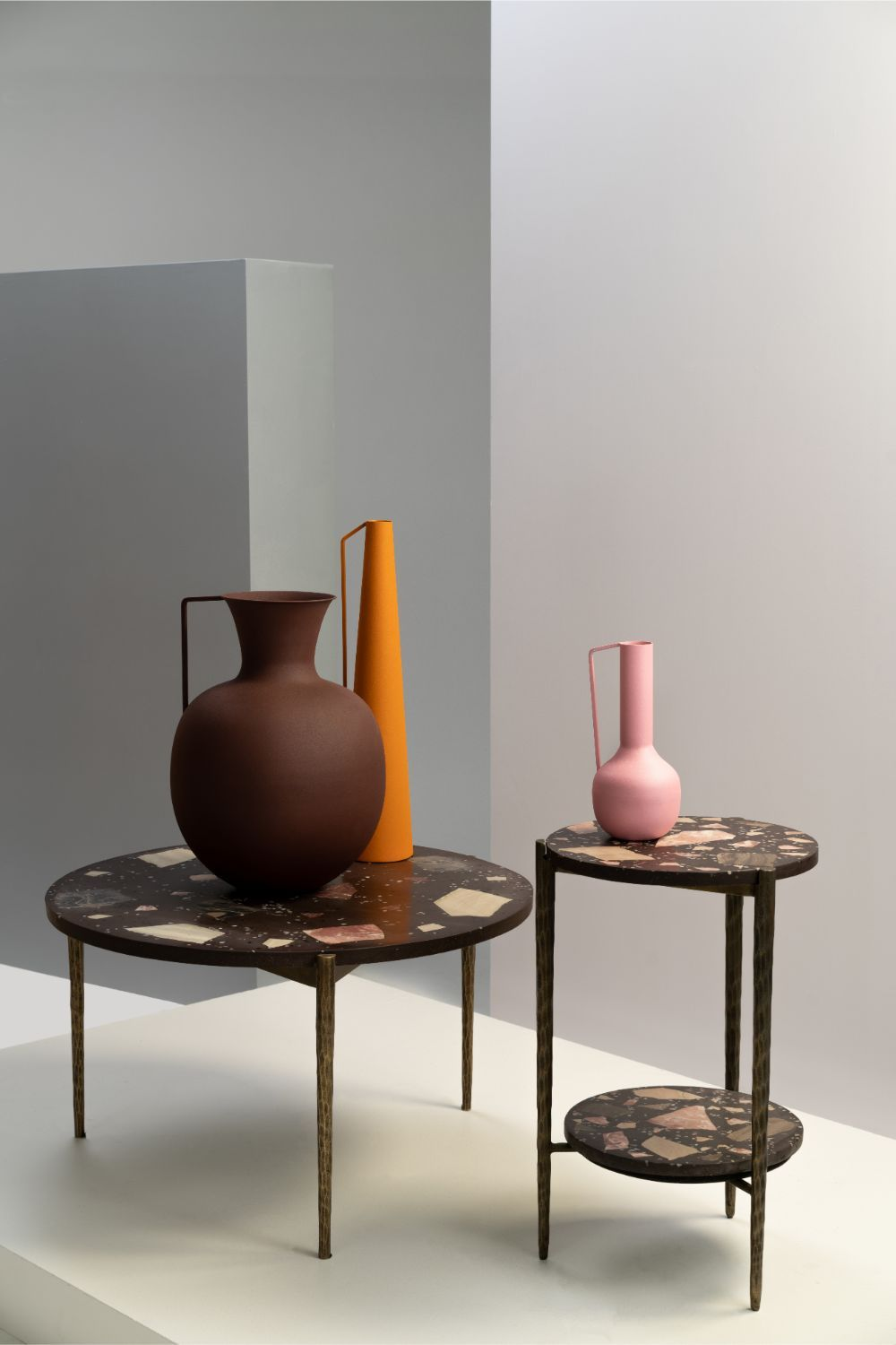 Light Pink Metal Vase | Pols Potten Roman | Oroa.com