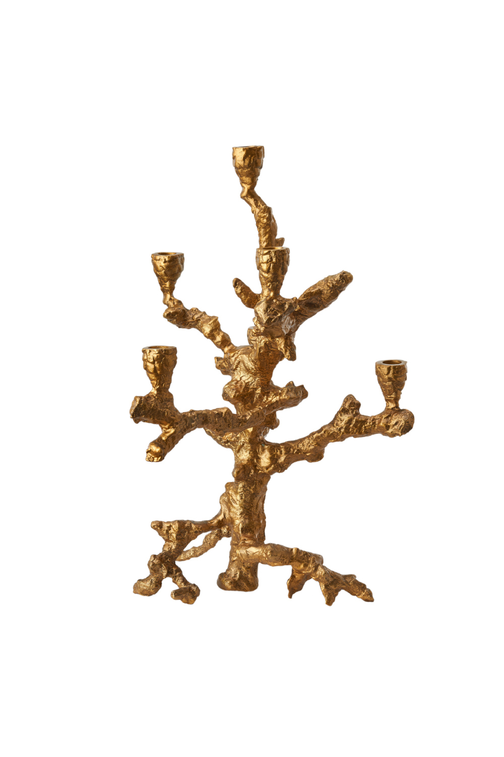 Gold Aluminum Candle Holder L | Pols Potten Apple Tree | Oroa.com