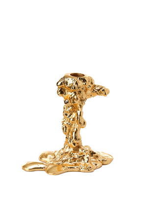 Drip Candle Holder Gold S (6) | Pols Potten | Oroa.com