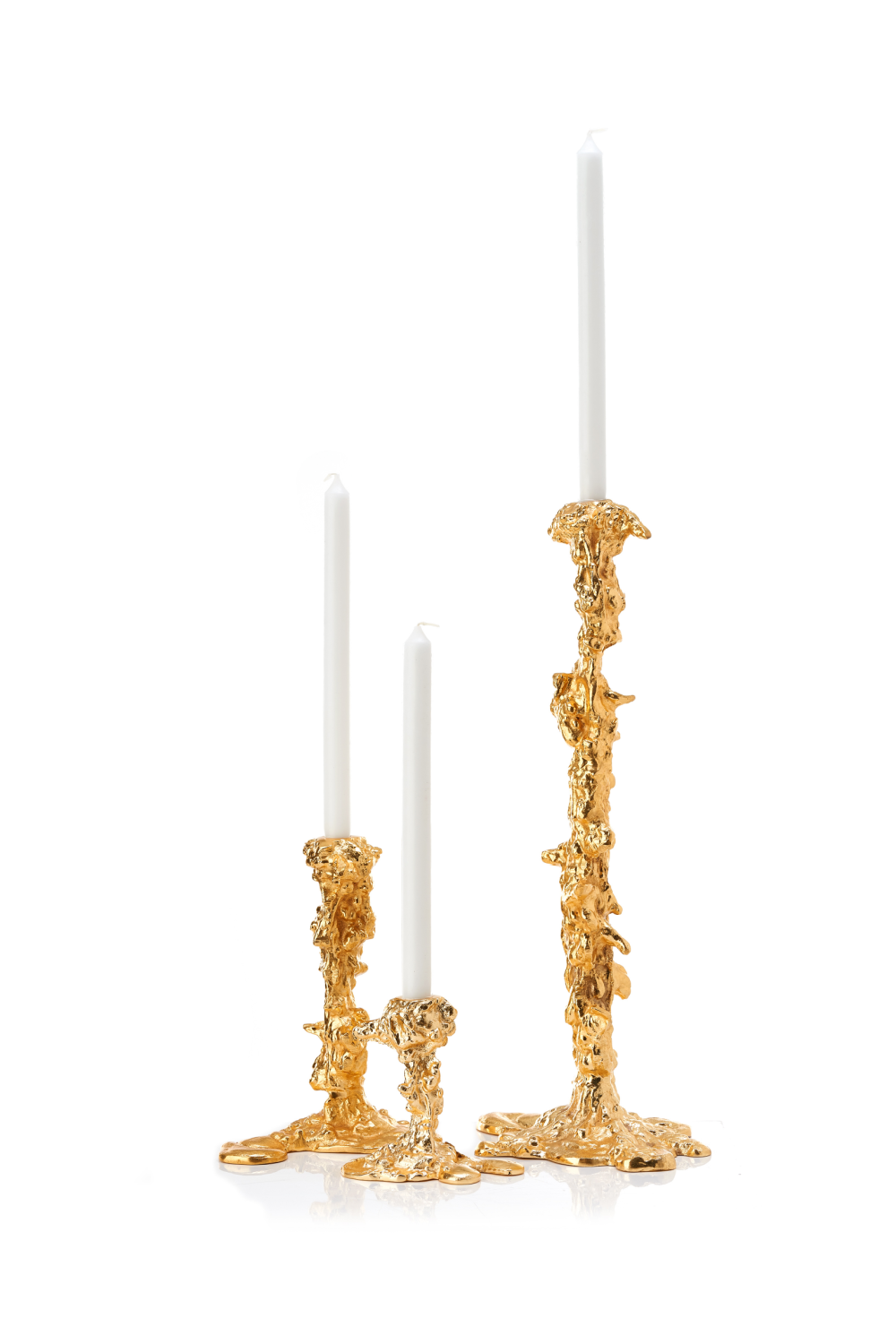 Drip Candle Holder Gold S (6) | Pols Potten | Oroa.com