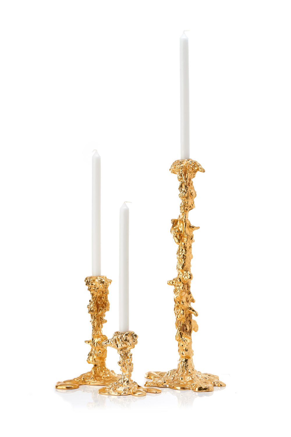 Gold Candle Holder L | Pols Potten Drip | Oroa.com