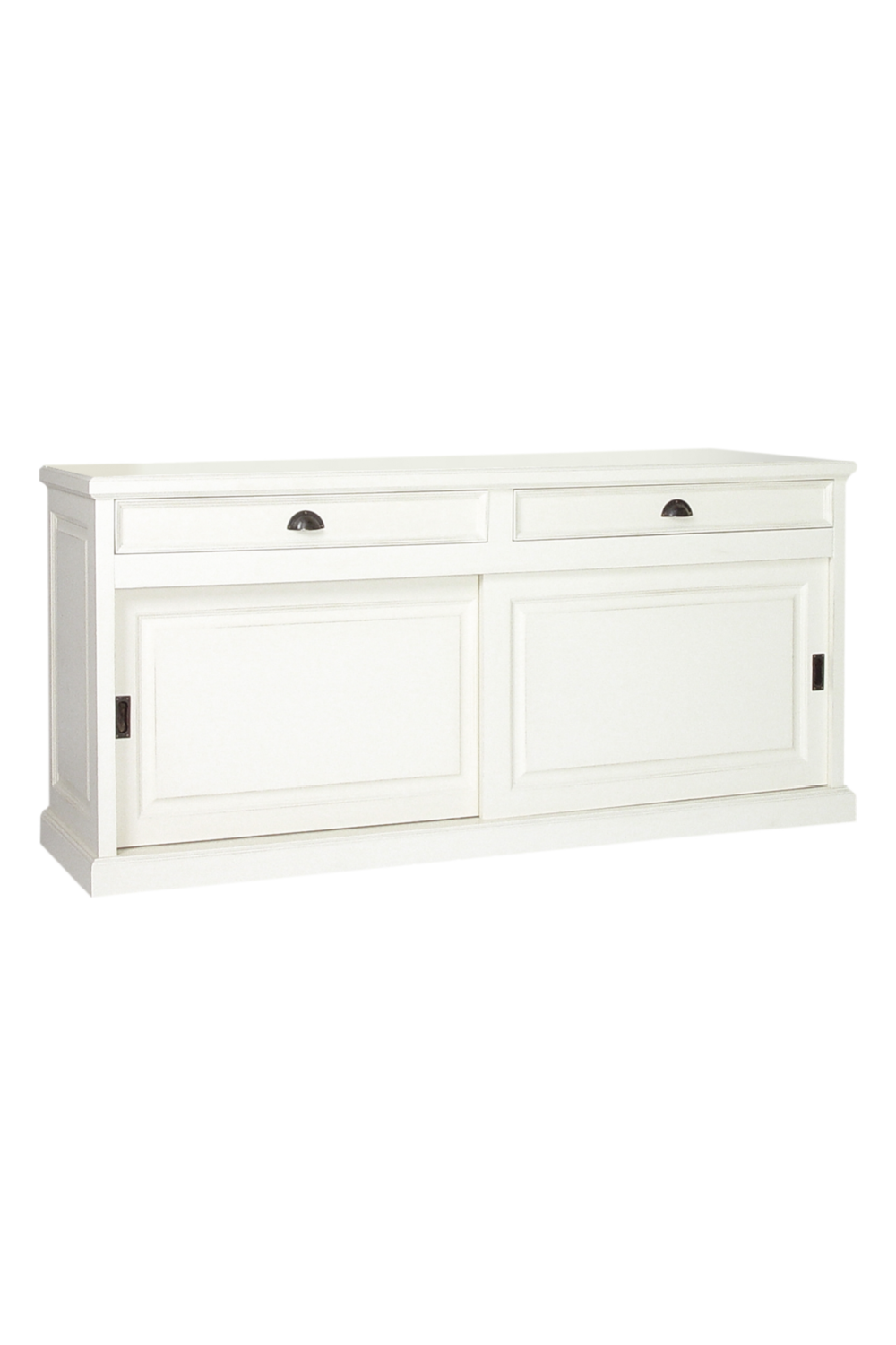 White 2-Drawer Display Cabinet | Oroa | Oroa.com