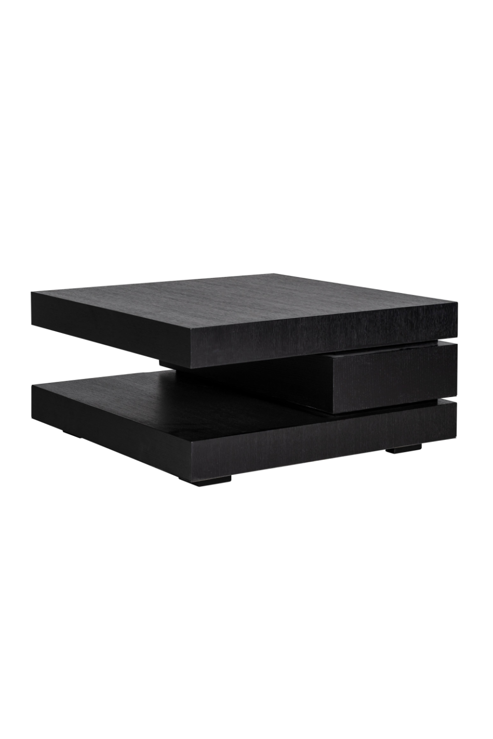 C-Shape Black Oak Coffee Table | OROA Oakura | OROA.com