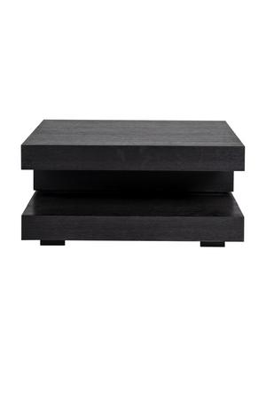 C-Shape Black Oak Coffee Table | Richmond Interiors Oakura | OROA.com
