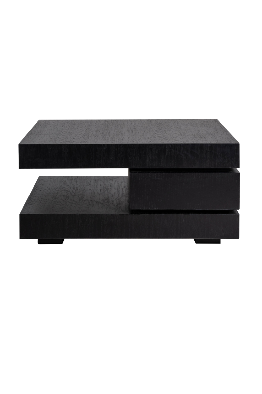 C-Shape Black Oak Coffee Table | OROA Oakura | OROA.com