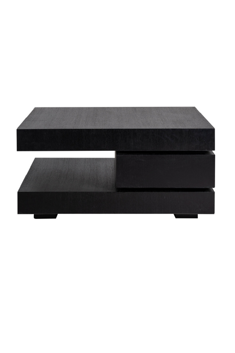 C-Shape Black Oak Coffee Table | Richmond Interiors Oakura | OROA.com