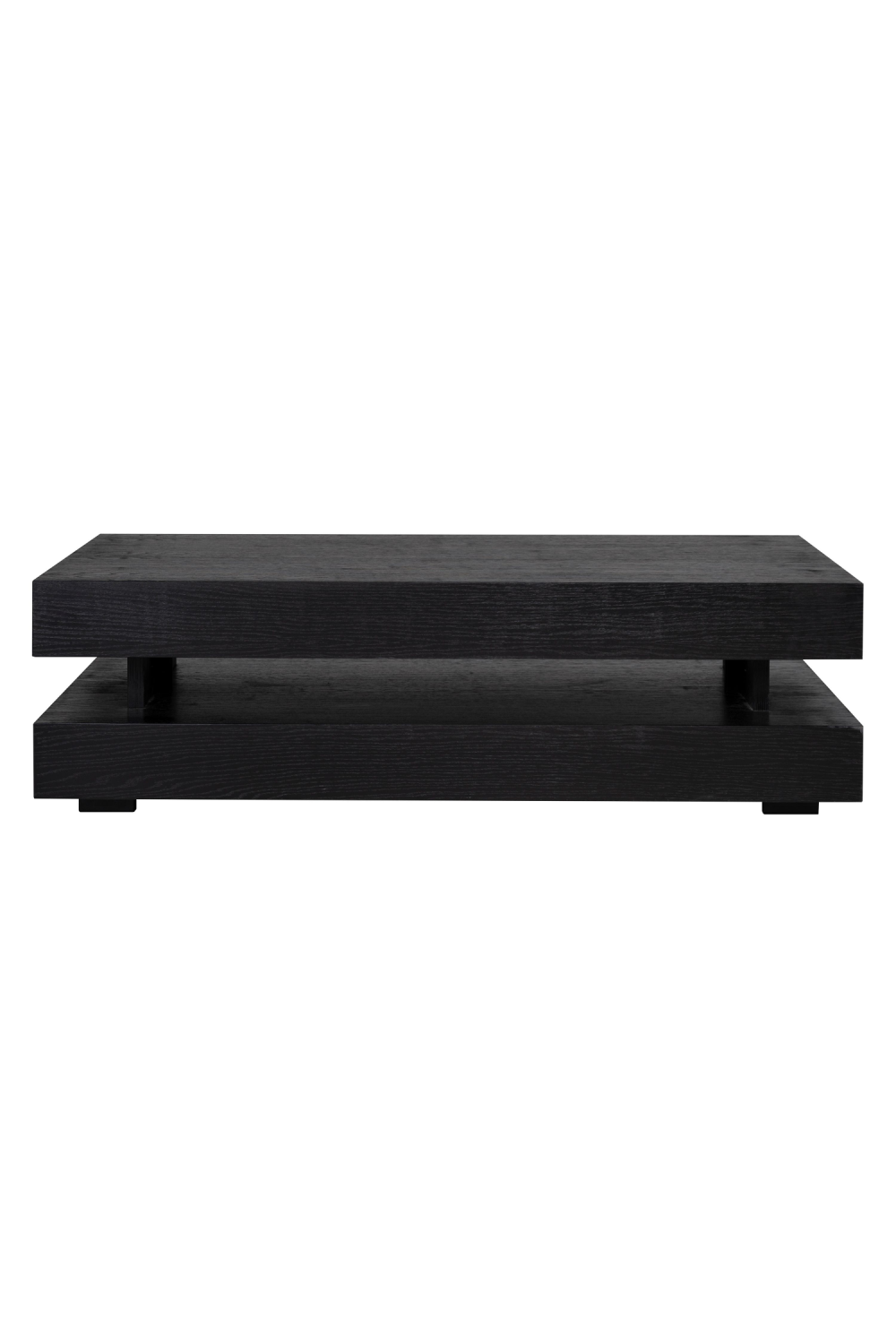 H-Shape Black Oak Coffee Table | Richmond Interiors Oakura | OROA.com