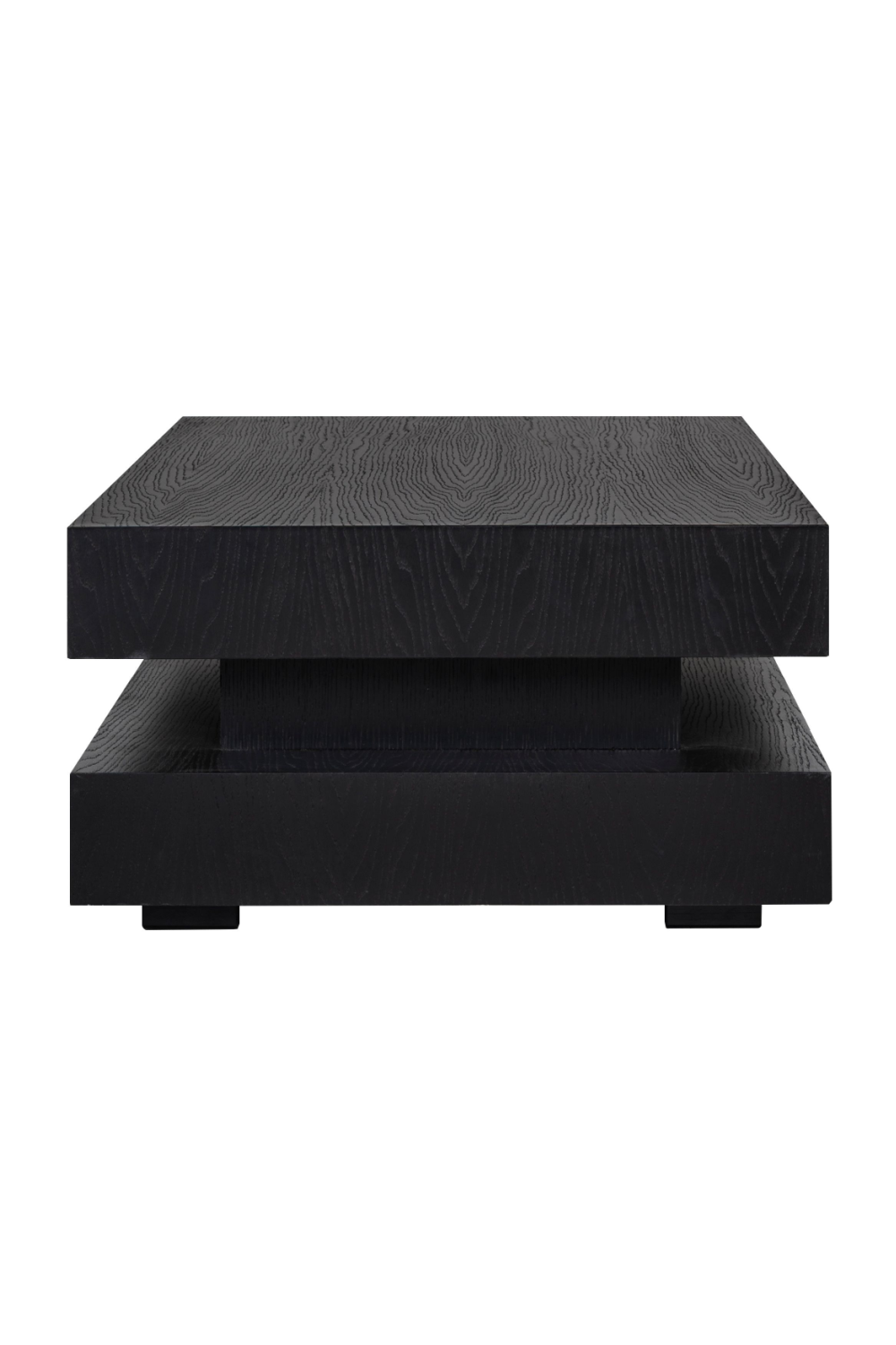 H-Shape Black Oak Coffee Table | OROA Oakura | OROA.com