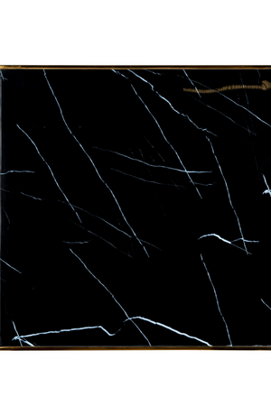 Square Black Marble Pedestal Dining Table | Richmond Interiors Can Roca | OROA.com