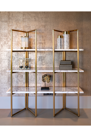Gold Framed Marble Cabinet | Richmond Interiors Lagrand | Oroa.com