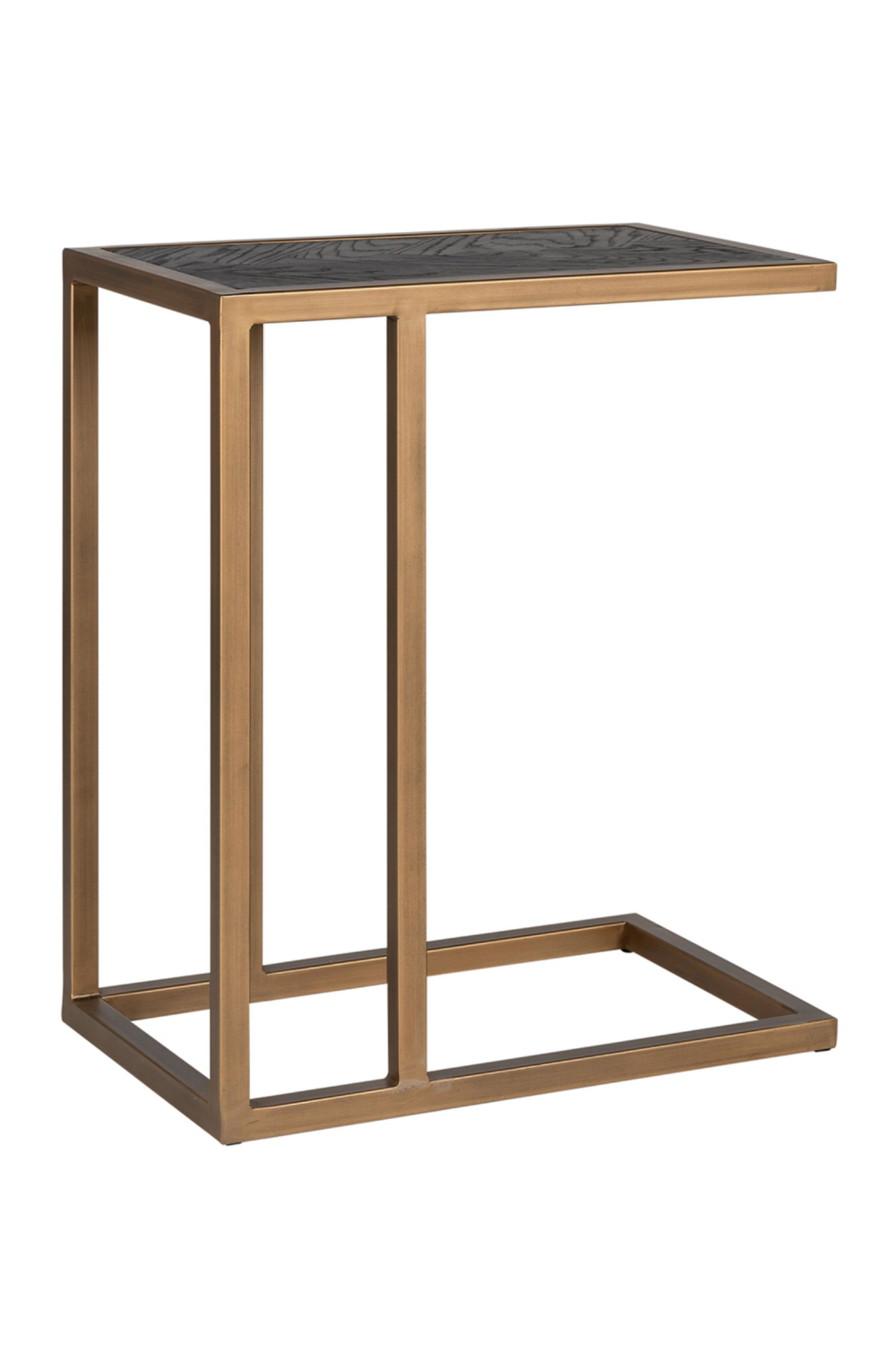 Brass Framed Oak Sofa Table | OROA Blackbone | Oroa.com