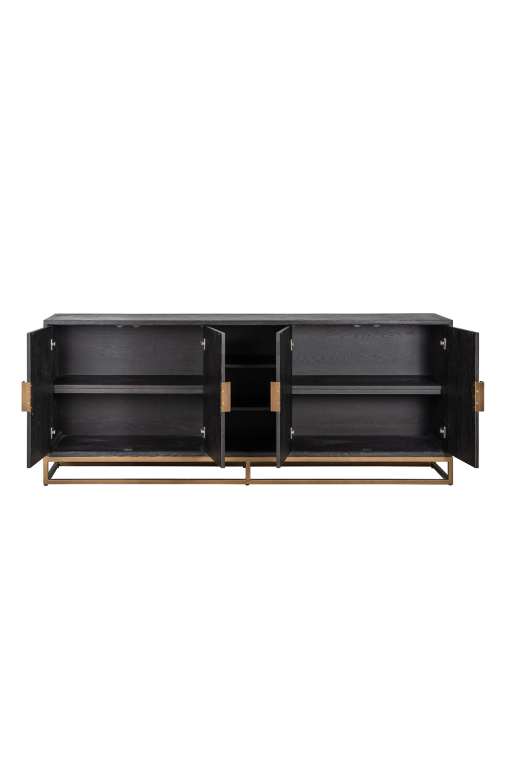 Brass Accent Oak Sideboard | Richmond Interiors Blackbone | Oroa.com