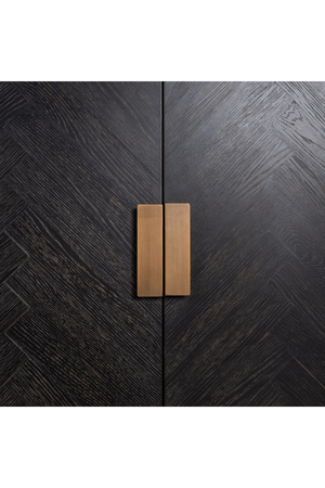 Brass Accent Oak Sideboard | Richmond Interiors Blackbone | Oroa.com