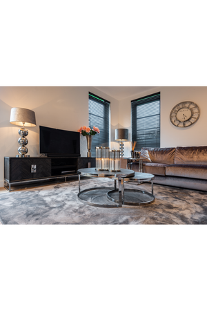 Black Oak 4 Door TV Sideboard | Richmond Interiors Blackbone | OROA.com