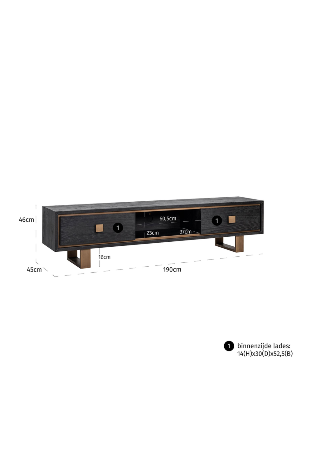 Contemporary Oak TV Cabinet | Richmond Interiors Hunter | Oroa.com