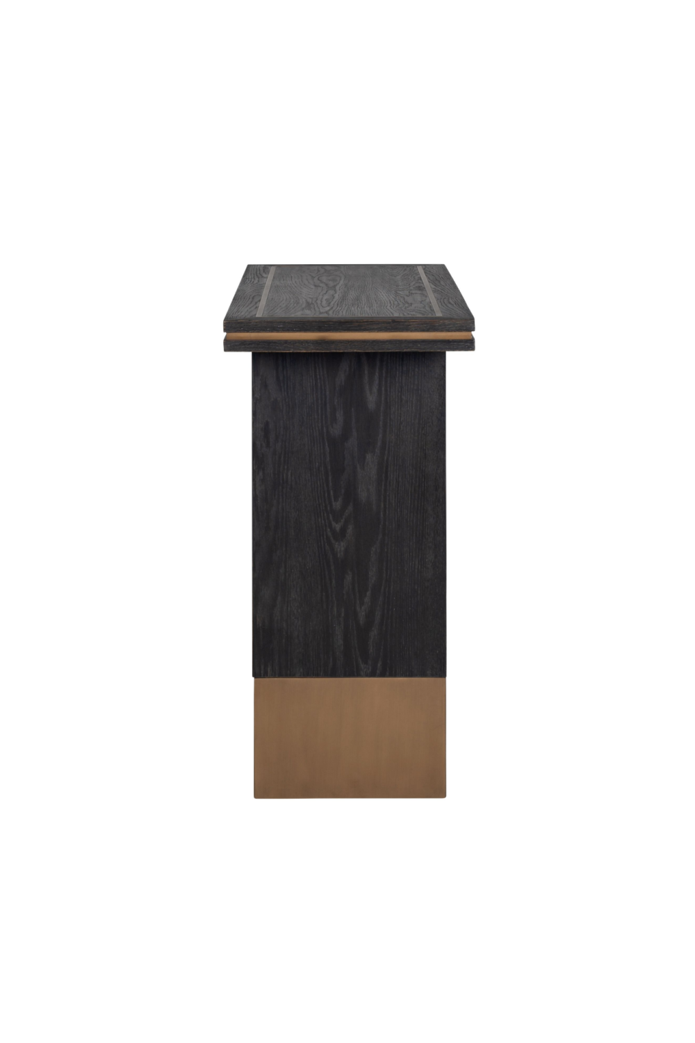 Black Oak Veneer Console Table | OROA Hunter | OROA.com