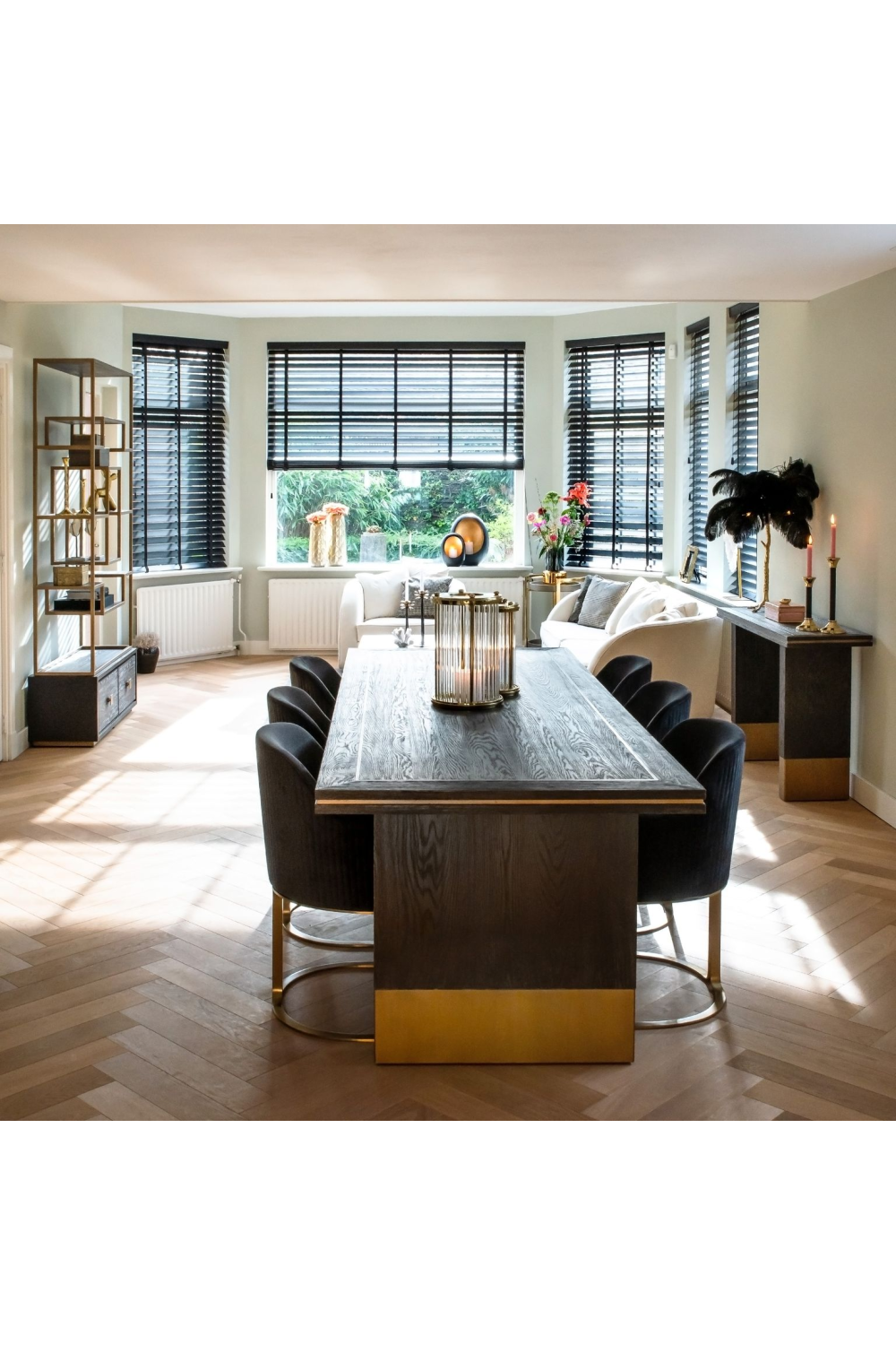 Black Oak Veneer Console Table | OROA Hunter | OROABlack Oak Veneer Console Table | OROA Hunter | OROA.com