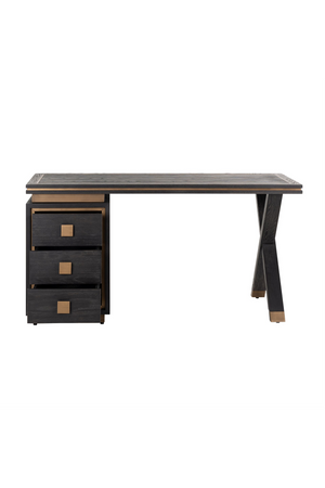 Wooden Desk With 3 Drawers | Richmond Interiors Hunter | Oroa.com