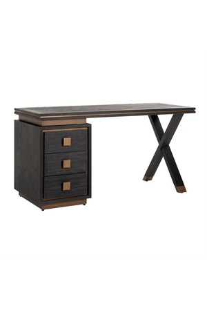 Wooden Desk With 3 Drawers | Richmond Interiors Hunter | Oroa.com