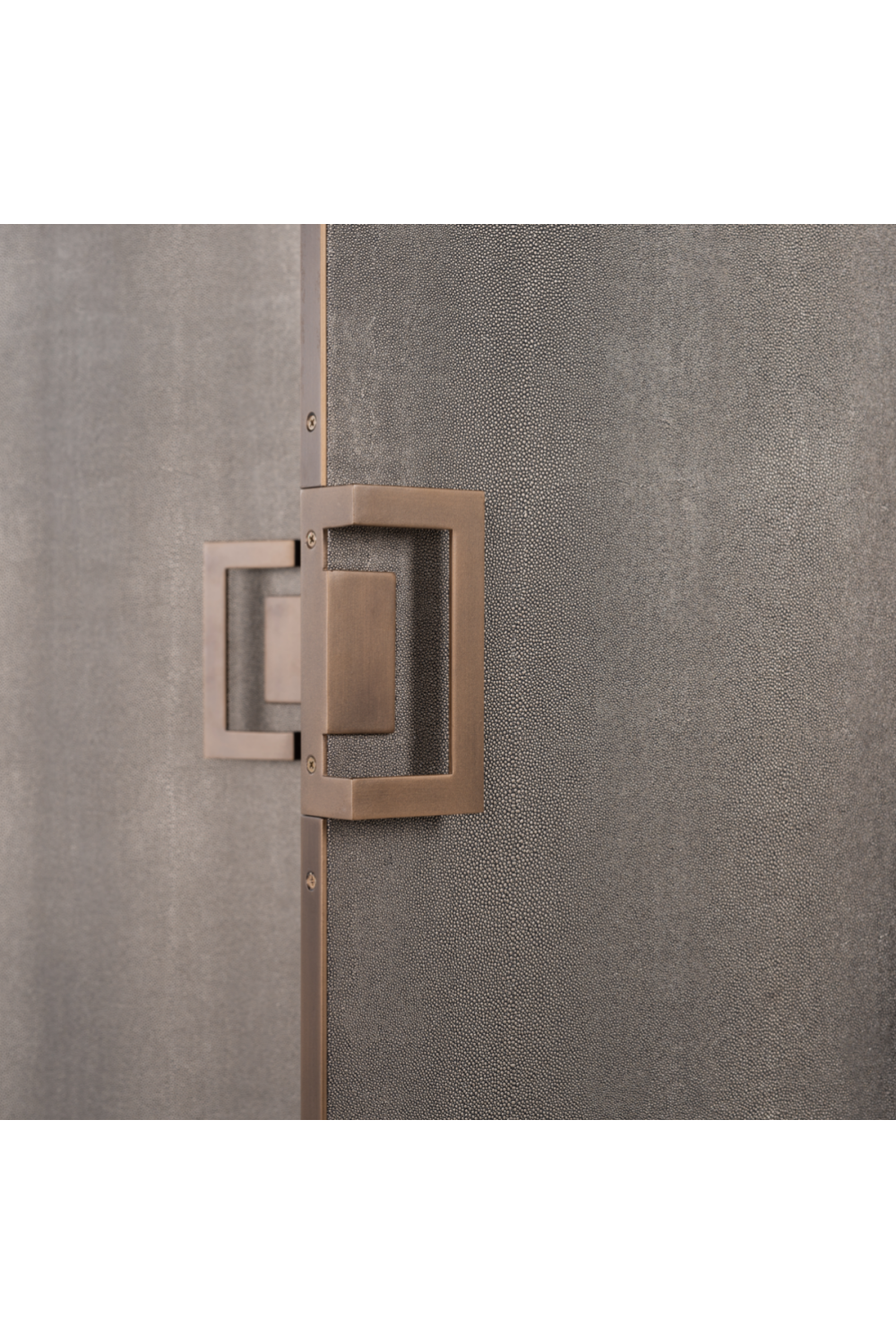 Wood Framed Leather Bar Cabinet | Richmond Interiors Bloomingville | OROA