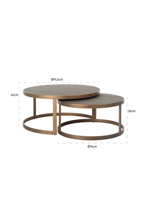 Round Nested Coffee Tables (2) | Richmond Interiors Bloomingville | Oroa.com