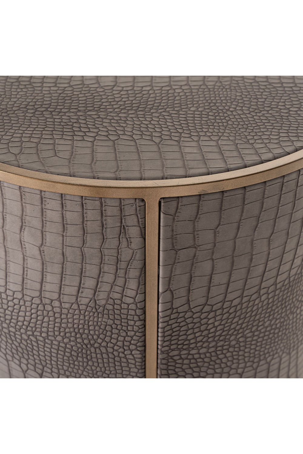 Cylindrical Leather End table | OROA Classio | Oroa.com