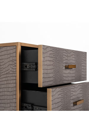 Brown Leather Chest of Drawers | Richmond Interiors Classio | OROA.com