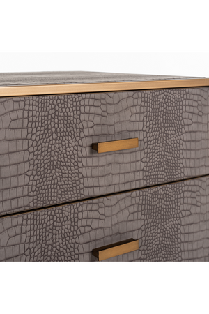 Brown Leather Chest of Drawers | Richmond Interiors Classio | OROA.com