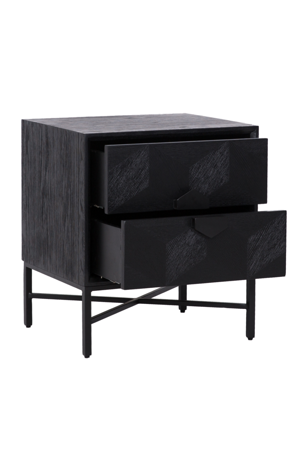 Black Wooden Chest of Drawers | OROA Blax | OROA.com