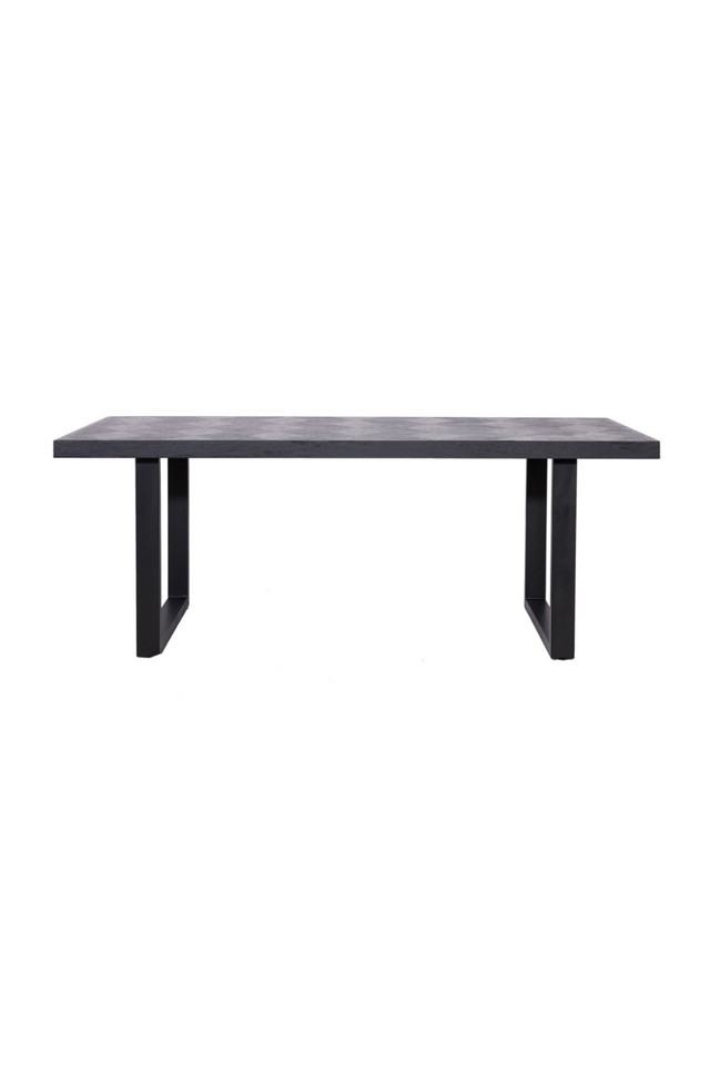 Black Oak U-Leg Dining Table M | Richmond Interiors Blax | OROA.com