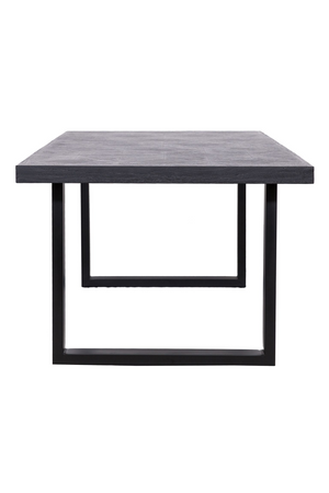 Black Oak U-Leg Dining Table M | Richmond Interiors Blax | OROA.com