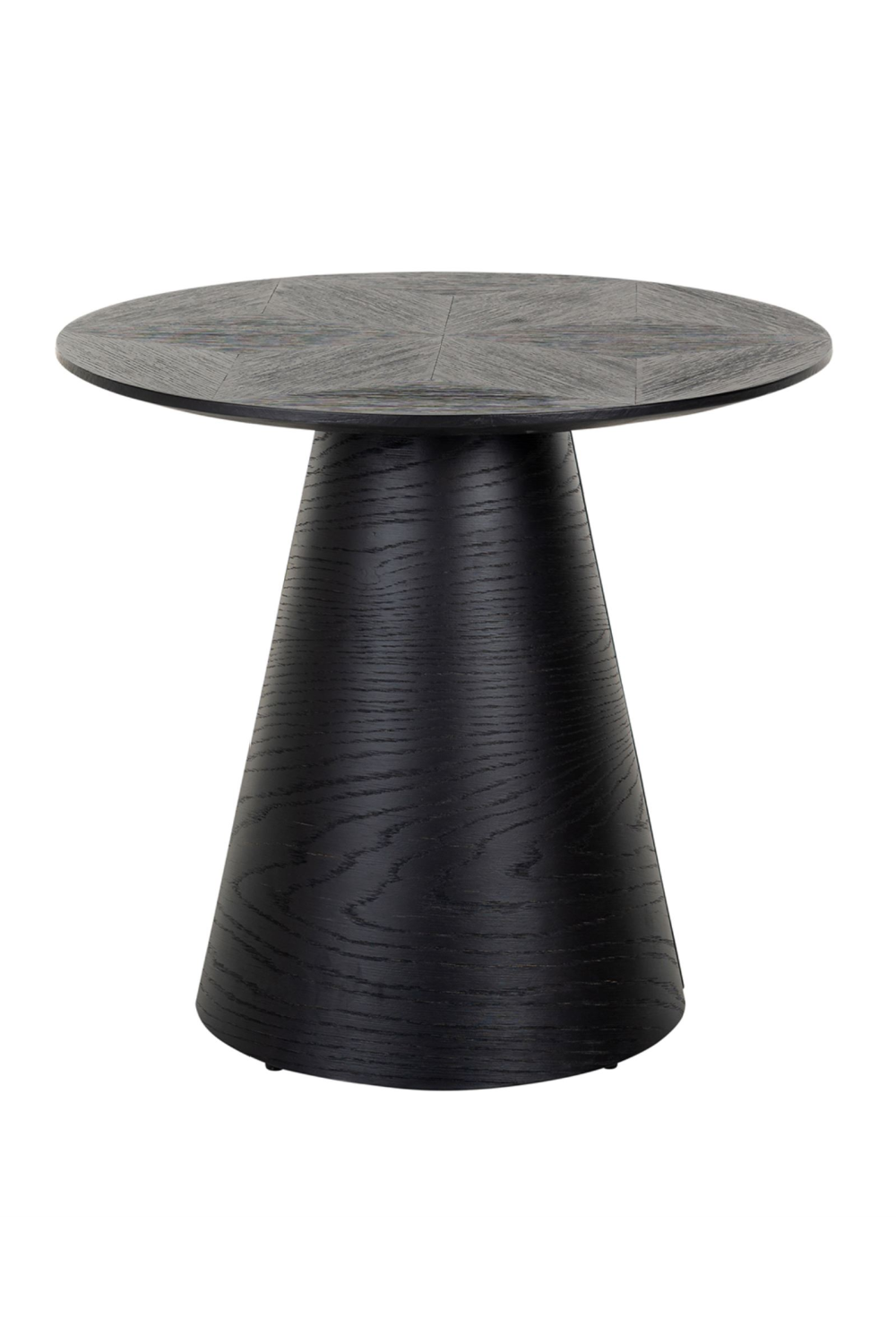 Black Oak Pedestal End Table | OROA Blax | Oroa.com