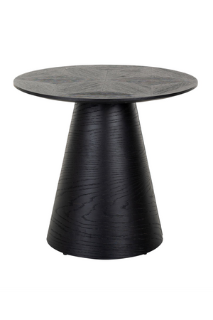 Black Oak Pedestal End Table | Richmond Interiors Blax | Oroa.com