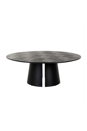 Black Oak Pedestal Coffee Table | Richmond Interiors Blax | Oroa.com